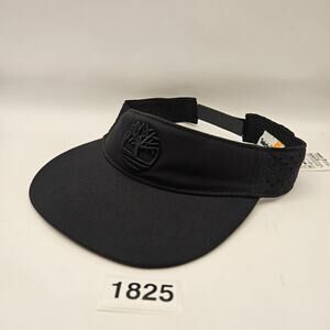 TIMBERLAND UNISEX OS BLK EMBROIDERED LOGO VISOR ADJUSTABLE HAT NWT TB0A926P001